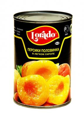 Персики половинки в легком сиропе Lorado