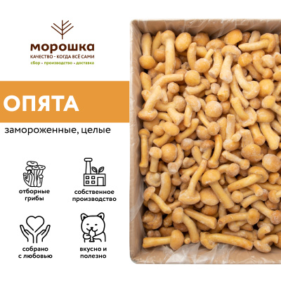 Грибы опята (намеко) быстрозамороженные, п/п пакет 1 кг
