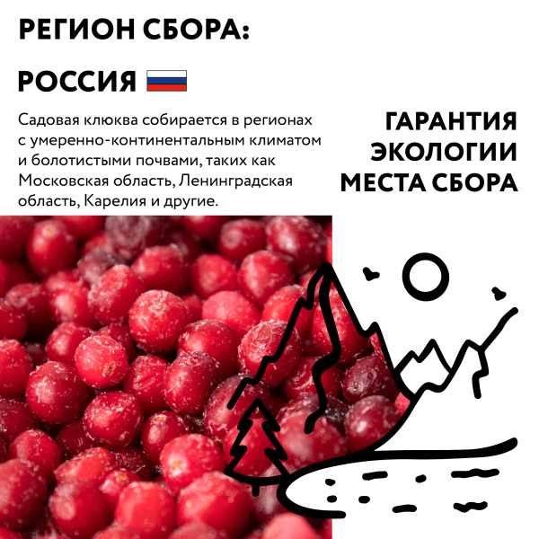 Клюква садовая замороженная, 250 г