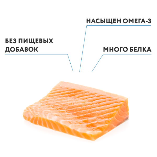 Кета филе с кожей (Россия), 1 кг