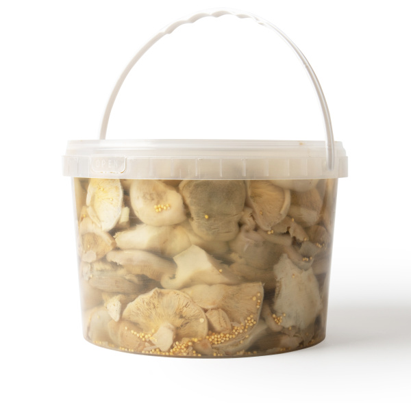 Груздь белый осиновый соленый резаный, 3,2 л, холодный посол