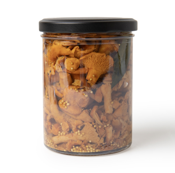 Лисички солёные, 0,43 л, горячий посол