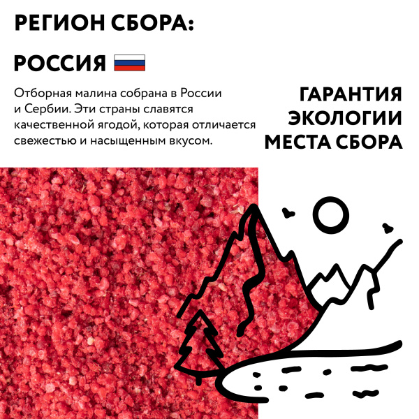 Малина Грис 1 класс замороженная, 250 г