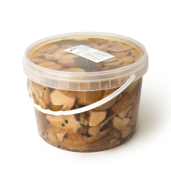 Белый гриб соленый резаный, 3,2 л