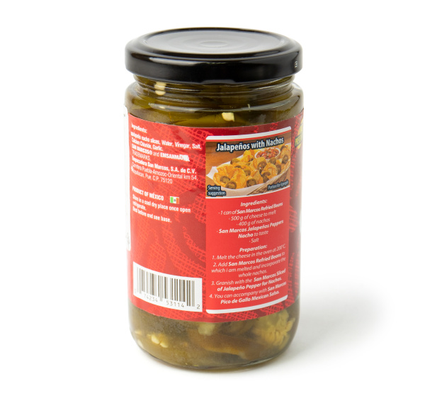 Перец Халапеньо маринованный резаный, 210 гр