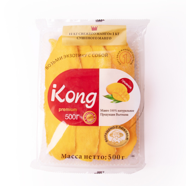 Манго сушеное King 500 гр без сахара