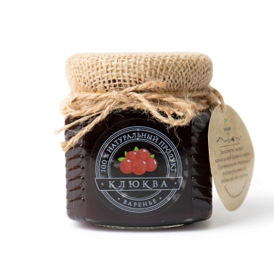Варенье клюквенное Кольский край 300 гр.