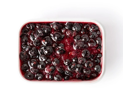 Чёрная смородина с сахаром, замороженная, 250 грамм