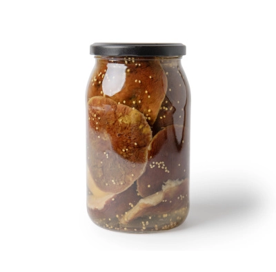 Белый гриб целый соленый 0,90 л, 1 шт.