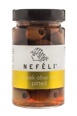 Оливки греческие без косточки "NEFELI", ассорти, 295 г