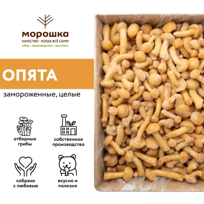 Грибы опята (намеко) быстрозамороженные, п/п пакет 1 кг