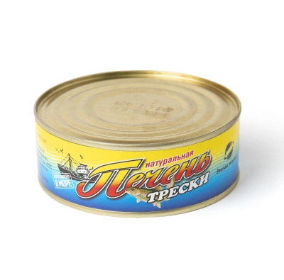 Печень трески натуральная "Звезда моряка", 230г