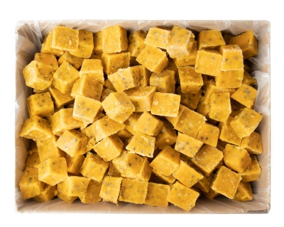 Маракуйя кубик с косточкой замороженная, 300 грамм