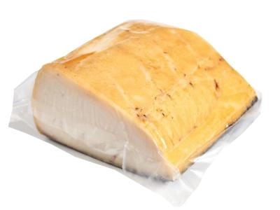 Масляная рыба холодного копчения на коже, замороженная