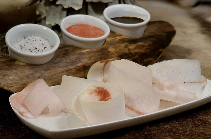 Строганина из сига