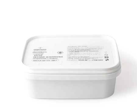 Земляника лесная с сахаром, замороженная, 250 грамм