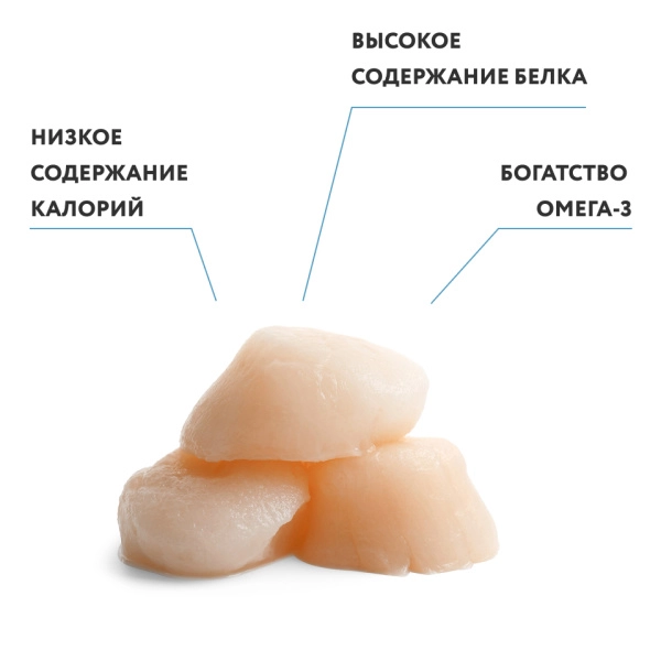 Гребешок морской, филе (Китай), 500 г