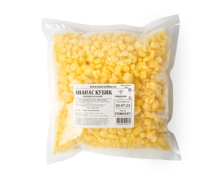 Ананас кубик 1 кг. п/п пакет