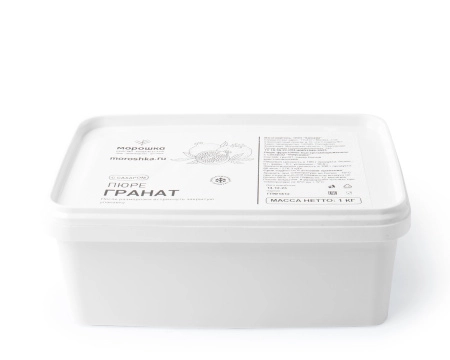 Пюре фруктовое быстрозамороженное "Гранат", с сахаром, 1 кг