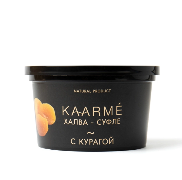 Халва подсолнечная с курагой, KAARME, 200 гр