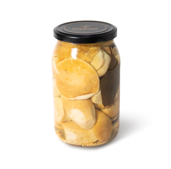 Белый гриб соленый АЛТАЙСКИЙ целый, 0,9 л, горячий посол