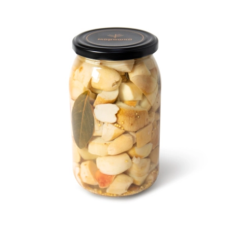 Белый гриб соленый АЛТАЙСКИЙ резаный, 0,9 л, горячий посол