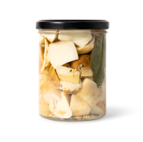 Белый гриб соленый АЛТАЙСКИЙ резаный, 0,43 л, горячий посол