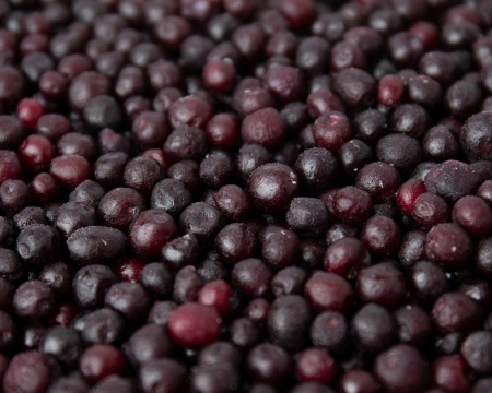 Голубика дикорастущая замороженная 250 гр. в прозрачной коробочке