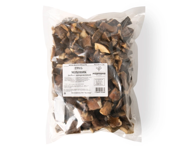 Гриб моховик резаный 1 кг. п/п пакет