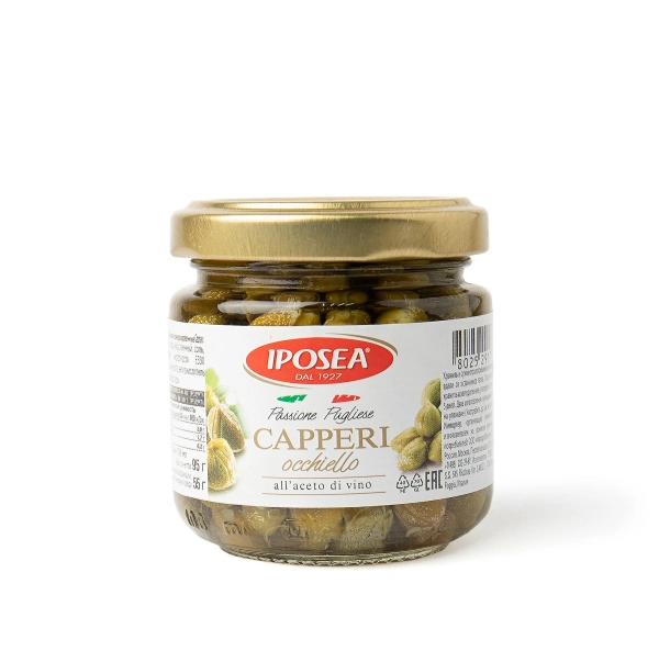 Каперсы Окьело в уксусе "И.П.О.С.Е.А.", 95 гр