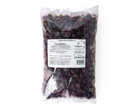 Голубика садовая замороженная 1 кг п/п пакет