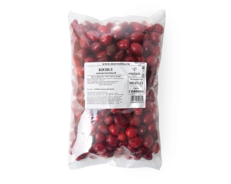Кизил свежезамороженный 1 кг. П/П пакет