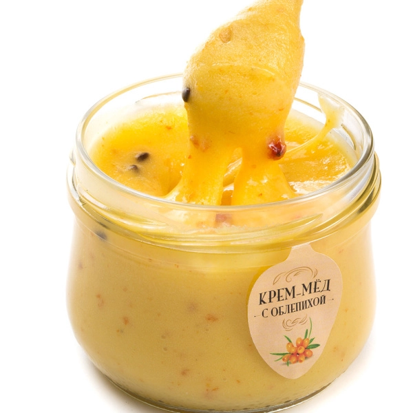 Крем-мед с облепихой 250гр