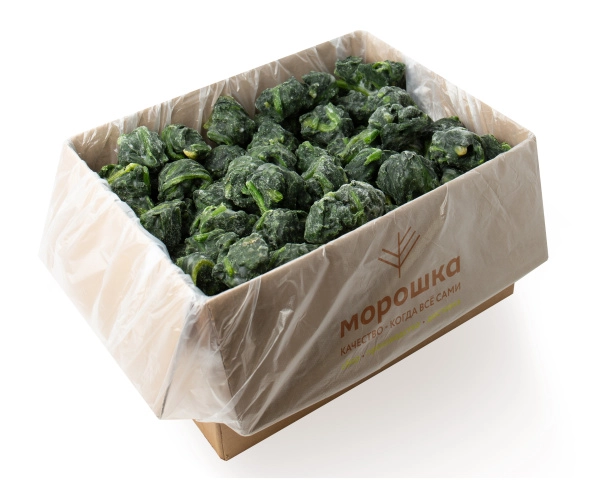 Шпинат листовой 10 кг. коробка