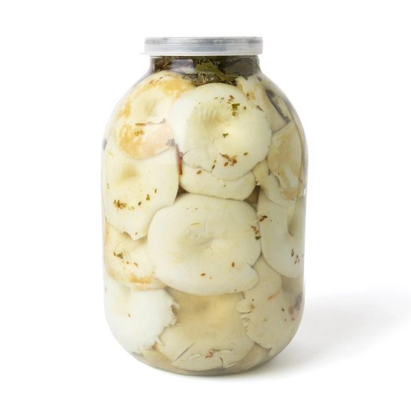 Груздь белый осиновый солёный, целый, Уральский, 3 л