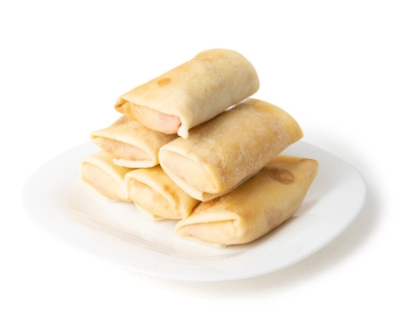 Блинчики ручной лепки с творогом и вишней, 500 г