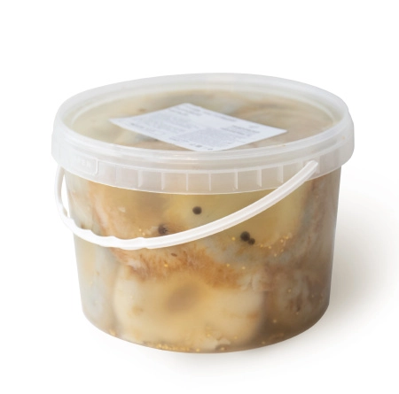 Груздь настоящий БОРОВОЙ соленый, целый, горячий посол, 3,2 л