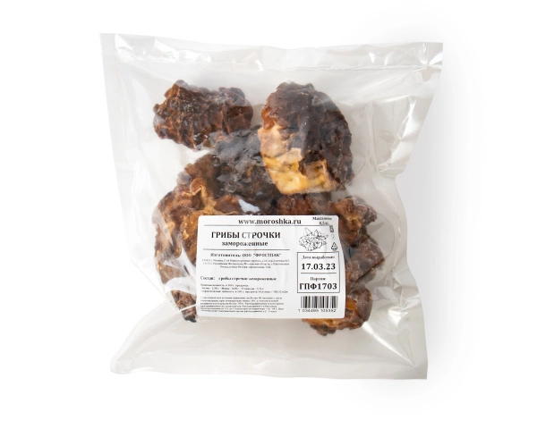 Гриб строчок замороженный 0,5кг