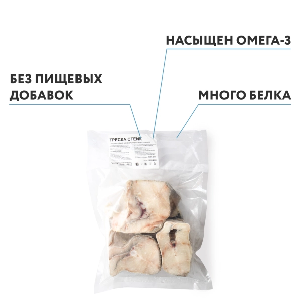 Треска, стейки