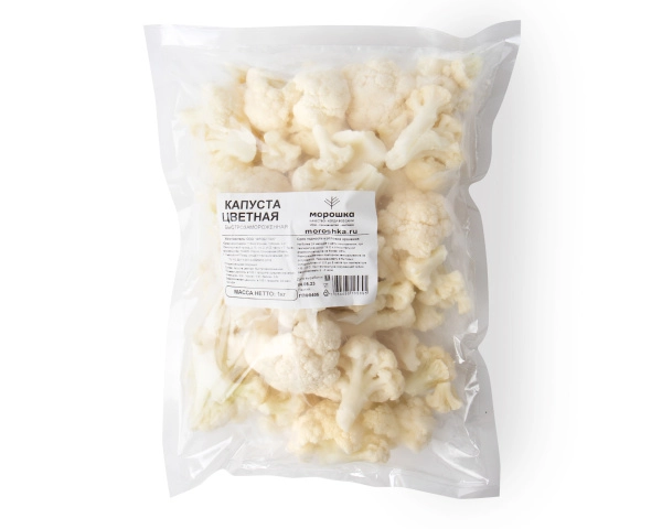 Капуста цветная замороженная, п/п пакет 1 кг