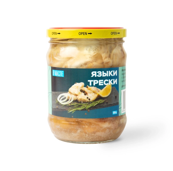 Треска, языки натуральные