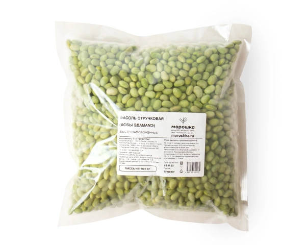 Бобы Эдамаме (соевые) замороженные 1 кг