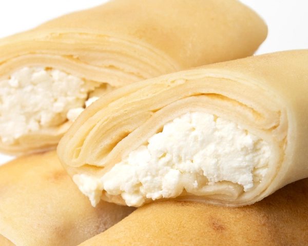 Блинчики ручной лепки с творогом, 500 г