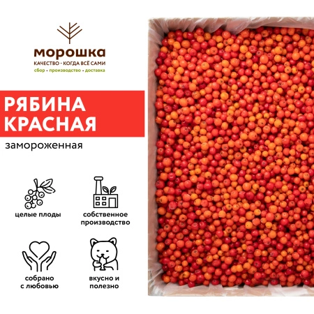 Рябина красная замороженная, 250гр.
