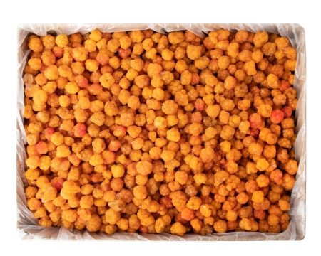 Морошка ЭКСТРА быстрозамороженная 250гр в прозрачной коробочке