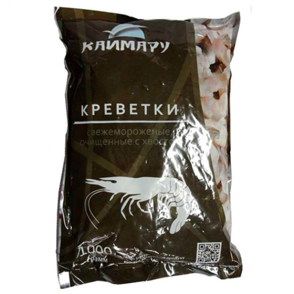 Креветки тигровые очищенные с хвостом б/г 16/20