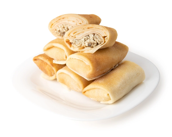 Блинчики ручной лепки с курицей и грибами, 500 г