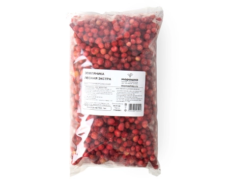 Земляника лесная Экстра, замороженная 1 кг. п/п пакет