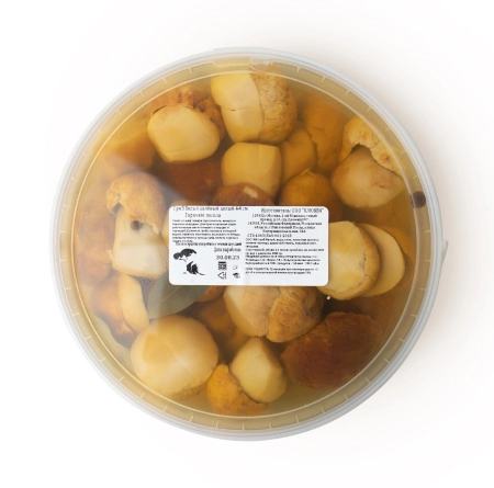 Белый гриб соленый целый 4-6 см, 3,2л