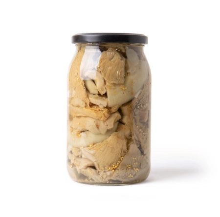 Груздь белый осиновый соленый резаный, 0,9 л, холодный посол